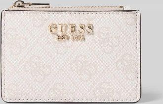 Guess Portemonnaie mit Logo-Detail Modell Laurel in Weiss, Gr&ouml;&szlig;e 1