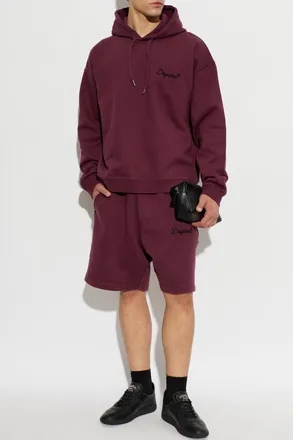 Dsquared2 Sweatshirt With Logo, Mens, Burgundy