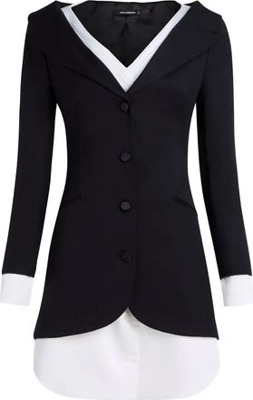 Karl Lagerfeld Karl Studio gelaagde mini-jurk - Wit