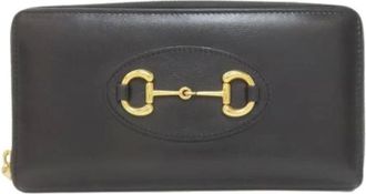Gucci Pre-owned Wallets, female, Black, Size: ONE SIZE Pre-owned Leather wallets