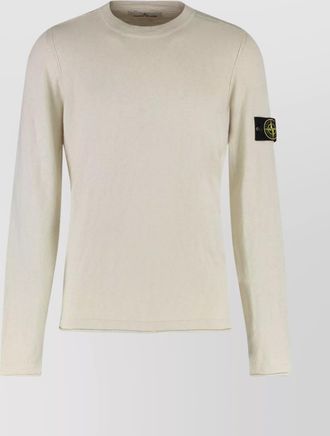 Stone Island crew-neck cotton blend sweater