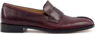 Maison Margiela New Classic Stitch Moccasins - Dames - Loafers - Rood - 37 1/2 EU - Leer - Schoenen