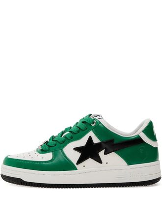 A Bathing Ape Bape Sta 3 leather sneakers - Green