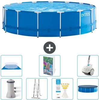 Intex Piscina Con Estructura Redonda - 457x122 Cm - 8-piezas S616