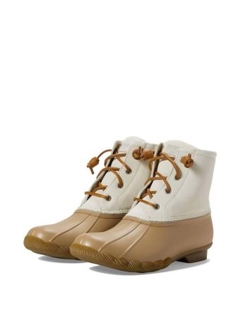 Sperry Top-Sider Womens Saltwater Rain Boot In Cream Leather
