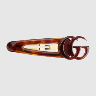 Gucci Hair Clip With Double G, Resin, Resin