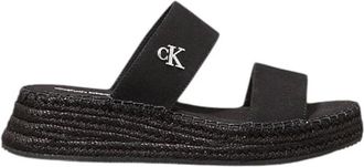 Calvin Klein Sportieve Sandalen met Plateauzool - Dames - Sandalen - Zwart - 36 EU - Katoen - Schoenen