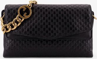 Gucci Borsa a tracolla in pelle con motivo GG in rilievo - GUCCI - gender_Woman