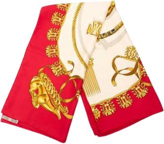 Herm&egrave;s Pre-owned Scarves, female, Multicolor, Size: ONE SIZE Pre-owned Vintage Silk Scarf