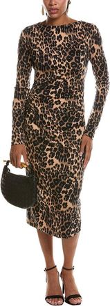 Diane Von F&uuml;rstenberg Diane Von Furstenberg Darrius Long Sleeve Wool-Blend Midi Dress