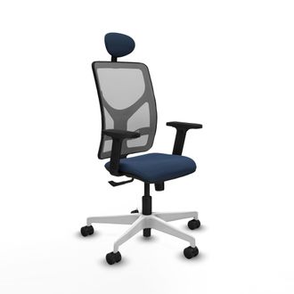 Piqueras y Crespo Silla De Oficina Piqueras Y Crespo Motilla Azul Cuero Sint&eacute;tico Malla
