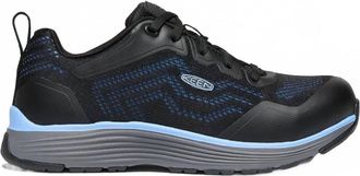 Keen Womens Sparta Ii Aluminum Toe Work Shoes In Airy Blue Black