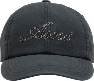Ami Embroidery Cap - Dames - Petten - Grijs - ONE Size - Katoen - Accessoires