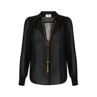 Elisabetta Franchi Donna, Camicette, Nero, XL, new