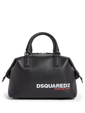 Dsquared2 Borsone con stampa - Nero