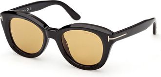 Tom Ford FT1344 NIKA-02 01E Womens Sunglasses Black Size 49