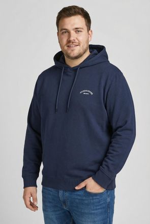 Jack & Jones Plus Size Kapuzensweatshirt JJCOLLEGE LOGO SWEAT HOOD PLS, Herren, Gr. 3XL, navy blazer, Sweatware, Obermaterial: 80% Baumwolle, 20% Polyester, JACK & JONES PLU
