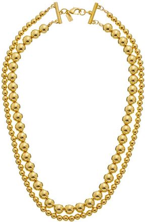Kenneth Jay Lane Plated Multi Row Necklace