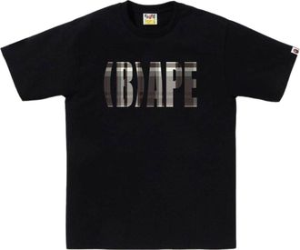 A Bathing Ape Bape Check (B)ape Logo T-Shirt Black 1J80-110-054-BLK