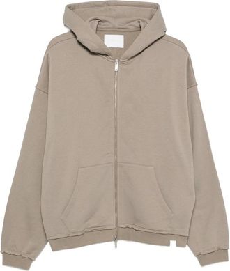WOC New Haven Raw-edge Zip-up Hoodie