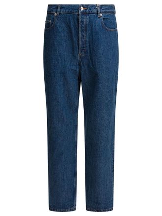 A.P.C. Mens Aaron Jeans - Dark Blue Cotton - Size 33 (Waist)