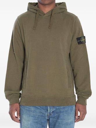 Stone Island Logo Cotton Hoodie