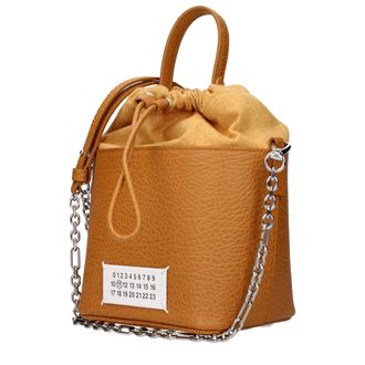 Maison Margiela Pebbled Leather Bucket Bag - Brown