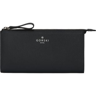 Gorski Leather Pouch in Dark Blue at Nordstrom
