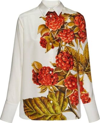 Ferragamo Ferragamo Botanical Print Long-Sleeved Shirt
