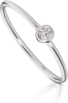 MAX + STONE 14k Gold Solo Lab Grown Diamond Bezel Ring