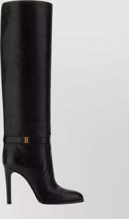 Saint Laurent diane leather knee boots with pointed toe