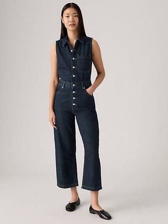 Levi's Sleeveless Lightweight Jumpsuit - Womens - XS - Blue