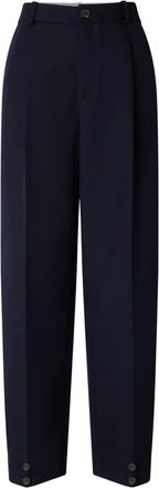 SOEUR Pantaloni crop con pieghe - Blu