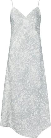 Calvin Klein Marble Print Slip Dress - Dames - Casual kleedjes - Grijs - S - Kleedjes