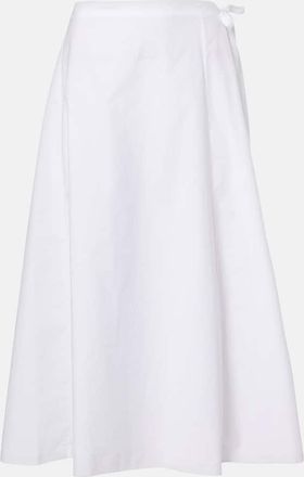 The Row Fleur cotton midi skirt