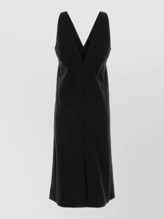 Co cotton dress v neckline sleeveless knee length