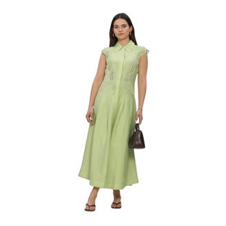 Copenhagen Muse Kleedjes, Dames, Groen, XS, Polyester, Cmcole Dress