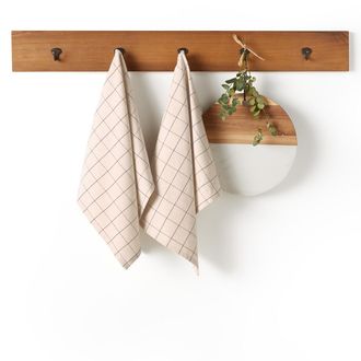 La Redoute Interieurs Set van 2 theedoeken in geweven/geverfd katoen/linnen, Tissala