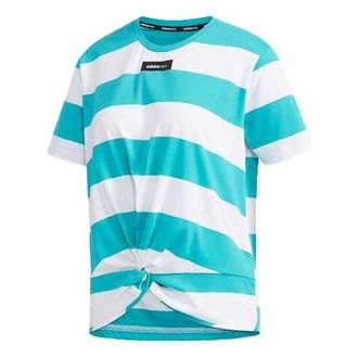 adidas (WMNS) adidas neo CS TSHIRT Sports Round-neck Green DW7767