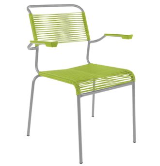 Schubiger M&ouml;bel Spaghetti-Stuhl S&auml;ntis mit Armlehnen