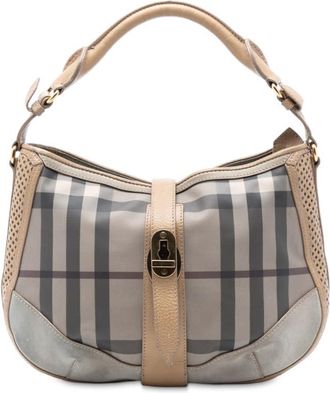 Burberry Pre-owned Burberry Smoke Check Coated Canvas Bartow Hobo Ladies ITEFFSRL814FIR