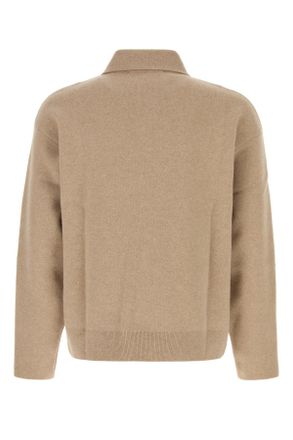 Jacquemus Mens Maglione Beige Maglieria Sweater