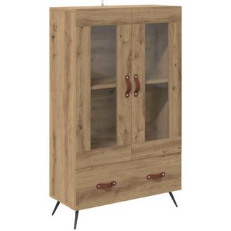 vidaXL Alacena Con Caj&oacute;n Roble Artesanal 69,5 X 31 X 115 Cm Vidaxl