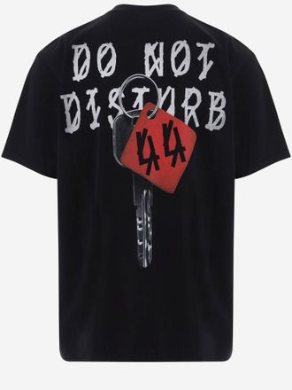 44 Label Group Logo Print T-Shirt - Black
