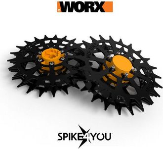 OEM Ruedas Para Robot Cortac&eacute;sped Worx Landroid M600 M800 L1300, Acero Al Carbono 3mm