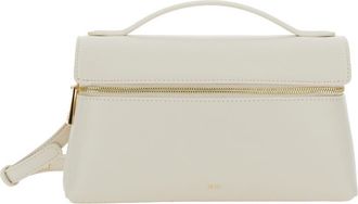 JW PEI Thea White Handbag With Adjustable And Removable Shoulder Strap And Logo Lettering On The Front In Ecoleather Woman