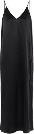 Lisa Yang Zijden camisole jurk - Dames - Maxi kleedjes - Zwart - 2XS - Kleedjes