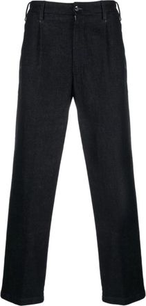 BRIGLIA 1949 Box-Pleat Straight-Leg Chino - Heren - Chinos - Blauw - W47 - Broeken