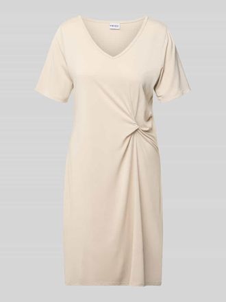 Pieces Regular Fit Freizeitkleid aus Viskose-Mix Modell ANORA in Beige, Gr&ouml;&szlig;e L