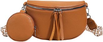 Generic Crossbõdy Bag - 25x16x8cm Wide Strap Women Shoulder Sling | PU Leather Adjustable Waterproof Handbag With Coin Purse | Ideal For Travel, Work, And Dai